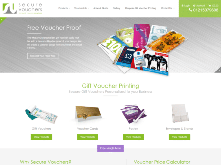 Secure Voucher Homepage