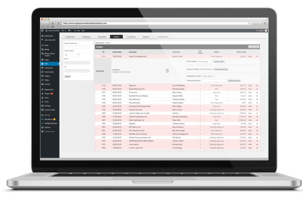 web to print back office