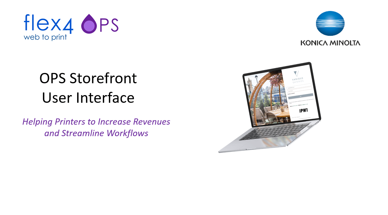 OPS Storefront – User Interface | Online Print Solution