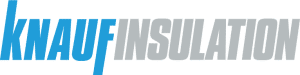 KNAUF INSULATION logo with blue 'KNAUF' and gray 'INSULATION' text in a bold wordmark.